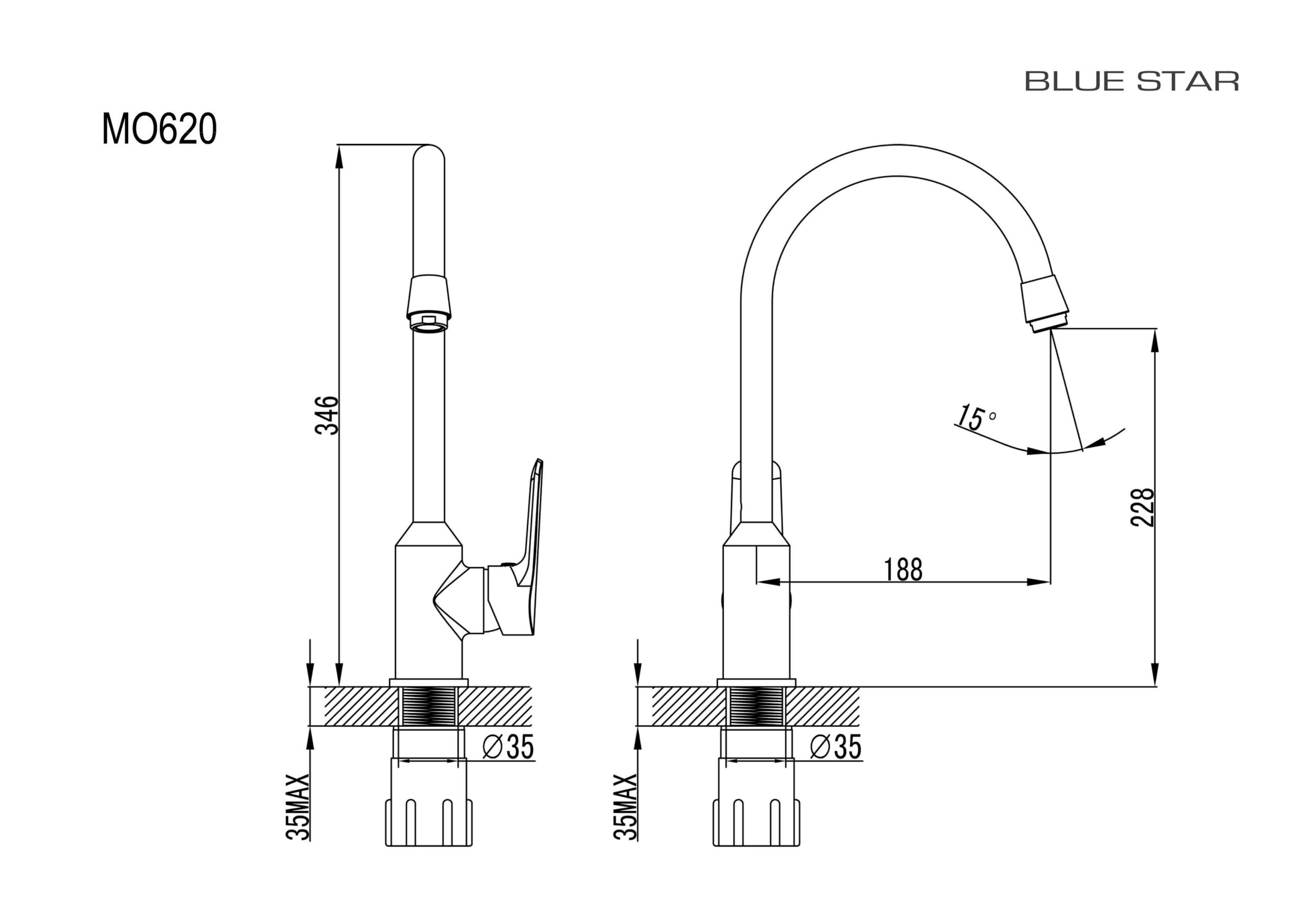 MO620 - Modena köögisegisti XXL - Image 2