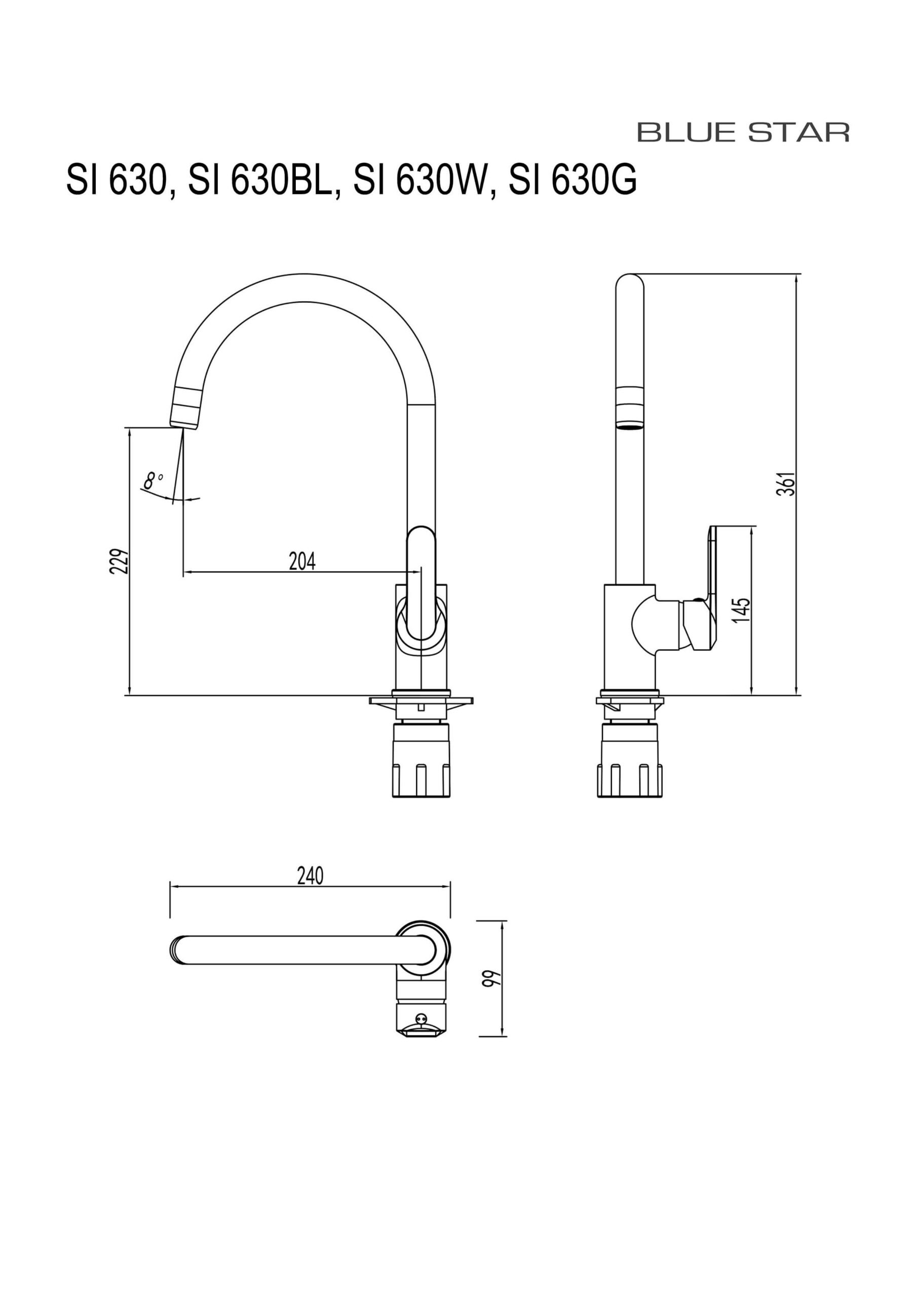 SI630BL - Siena köögisegisti XXL - Image 2